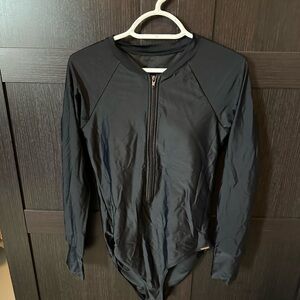 Women’s black one piece swimsuit